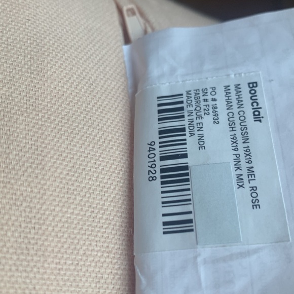 Bouclair Mahan Pink Boho Cushions - Picture 3 of 3